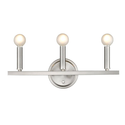 Three Light Silver Wall Sconce HomeRoots