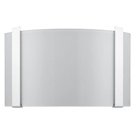 Polished Chrome Wall Sconce with Frosted Glass Shade HomeRoots