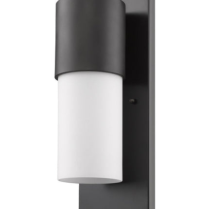Contemporary Antique Bronze and White Wall Light HomeRoots