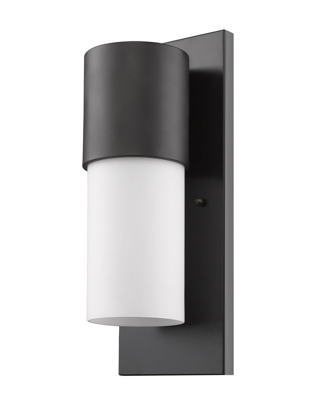 Contemporary Antique Bronze and White Wall Light HomeRoots