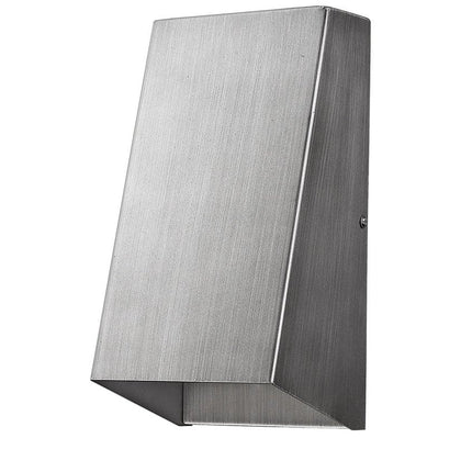 Brushed Silver Geometric Wall Sconce HomeRoots