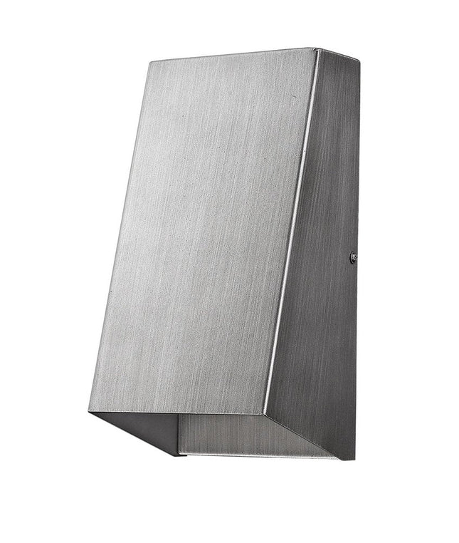 Brushed Silver Geometric Wall Sconce HomeRoots