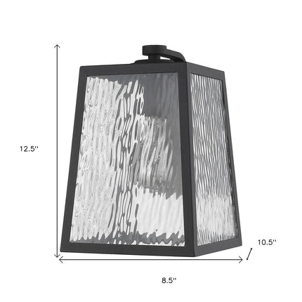 Hirche 1-Light Matte Black Wall Light HomeRoots
