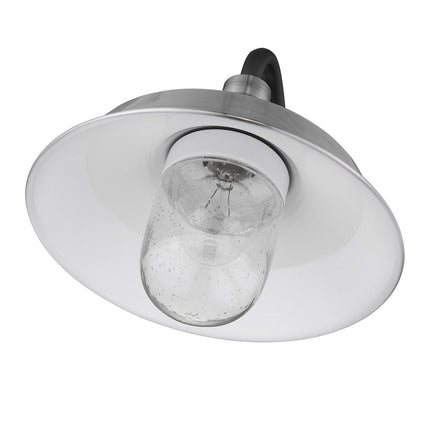 Silver Shallow Plate Shape Wall Light HomeRoots