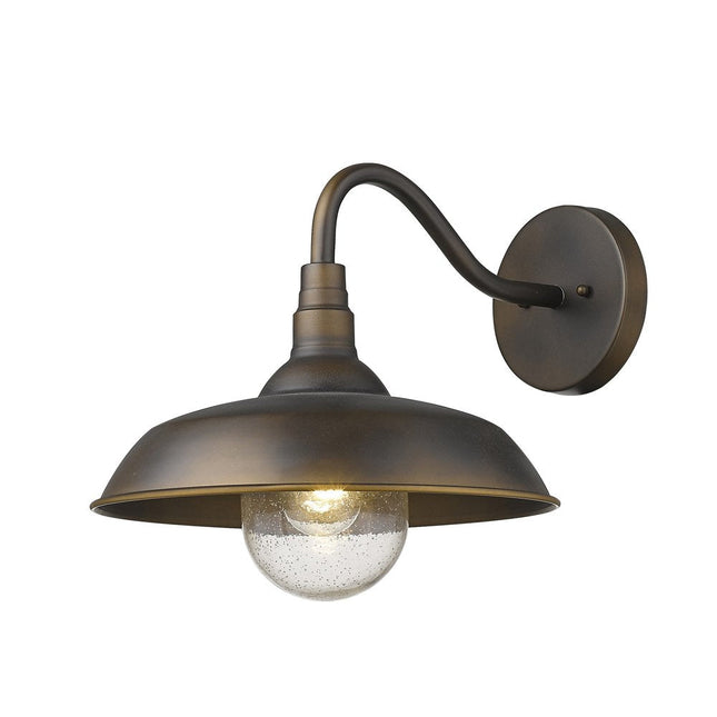 Burry 1-Light Oil-Rubbed Bronze Wall Light HomeRoots