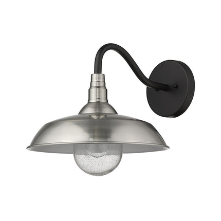Burry 1-Light Satin Nickel Wall Light HomeRoots