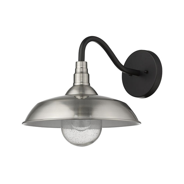 Burry 1-Light Satin Nickel Wall Light HomeRoots
