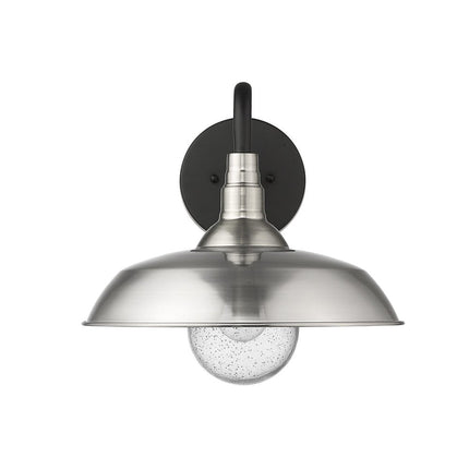 Burry 1-Light Satin Nickel Wall Light HomeRoots