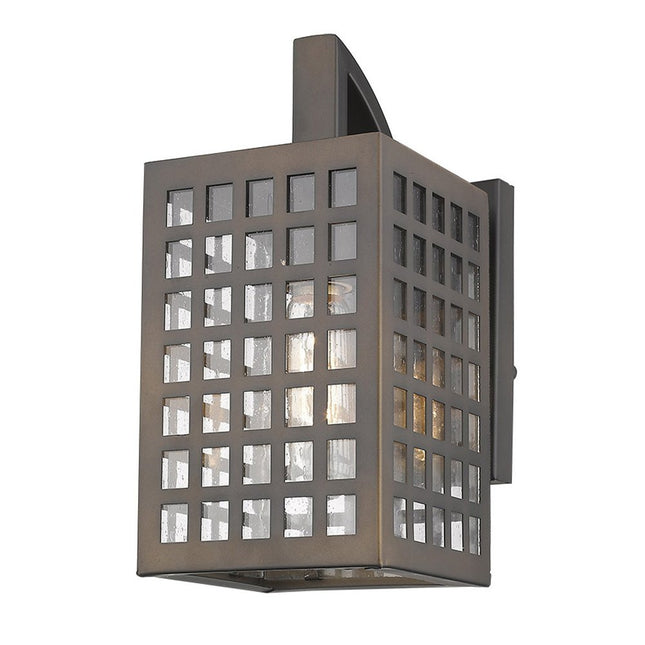 Letzel 1-Light Oil-Rubbed Bronze Wall Light HomeRoots