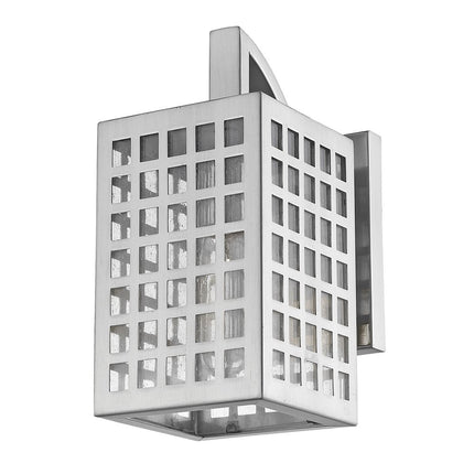 Letzel 1-Light Satin Nickel Wall Light HomeRoots
