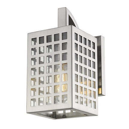 Letzel 1-Light Satin Nickel Wall Light HomeRoots