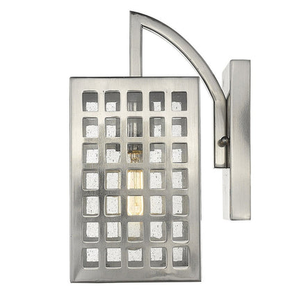 Letzel 1-Light Satin Nickel Wall Light HomeRoots