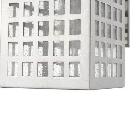 Letzel 1-Light Satin Nickel Wall Light HomeRoots