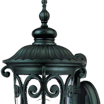 Naples 1-Light Matte Black Wall Light HomeRoots