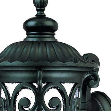 Naples 1-Light Matte Black Wall Light HomeRoots