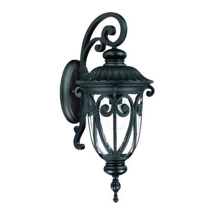 Naples 1-Light Matte Black Wall Light HomeRoots