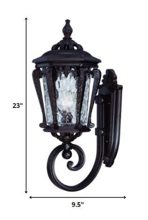 Stratford 1-Light Architectural Bronze Wall Light HomeRoots