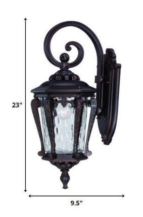 Stratford 1-Light Architectural Bronze Wall Light HomeRoots