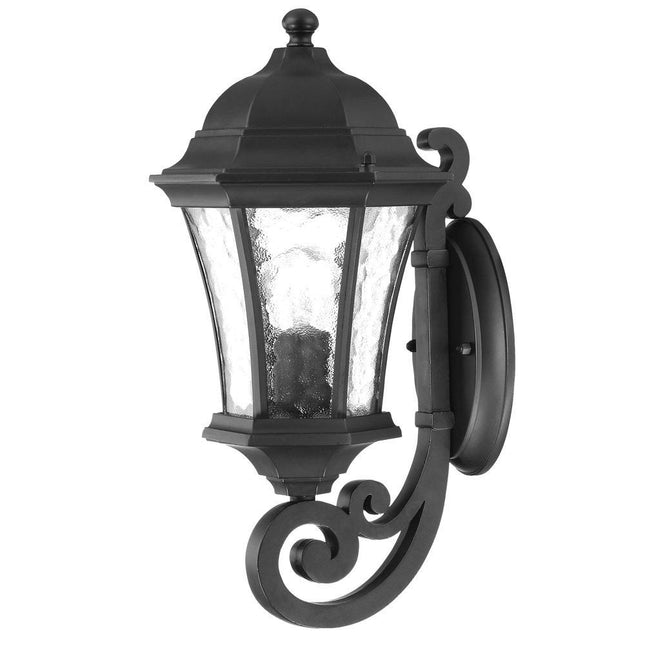 Matte Black Tapered Lantern Wall Light HomeRoots