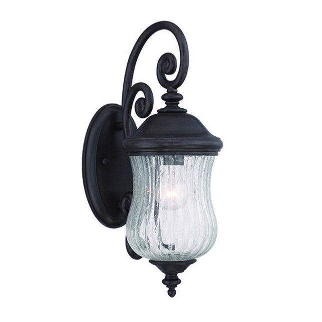 Matte Black Urn Shaped Wall Light HomeRoots