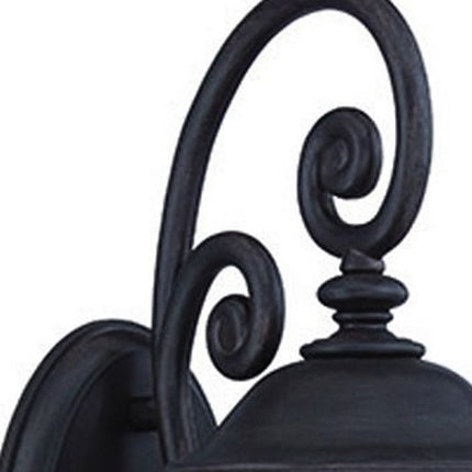 Matte Black Urn Shaped Wall Light HomeRoots
