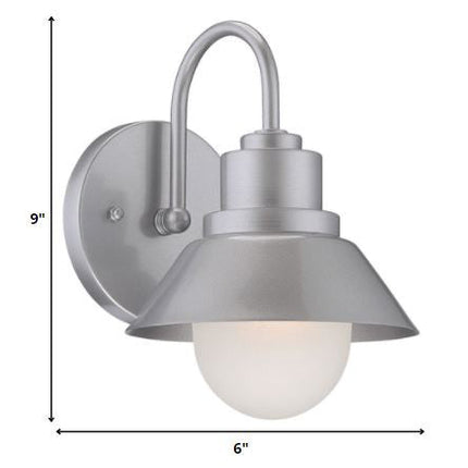Brushed Silver Lamp Shade Wall Light HomeRoots