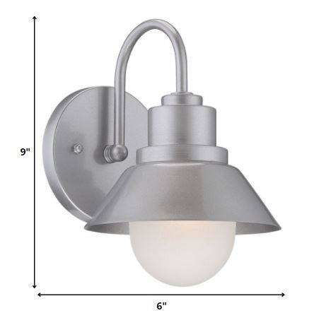 Brushed Silver Lamp Shade Wall Light HomeRoots