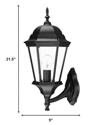 Matte Black Swing Arm Lantern Wall Light HomeRoots