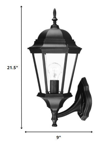 Matte Black Swing Arm Lantern Wall Light HomeRoots
