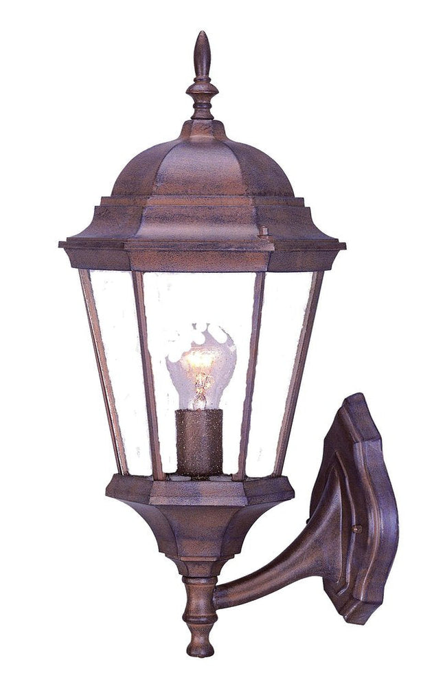 Dark Brown Swing Arm Lantern Wall Light HomeRoots