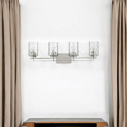 Livvy 4-Light Satin Nickel Vanity HomeRoots