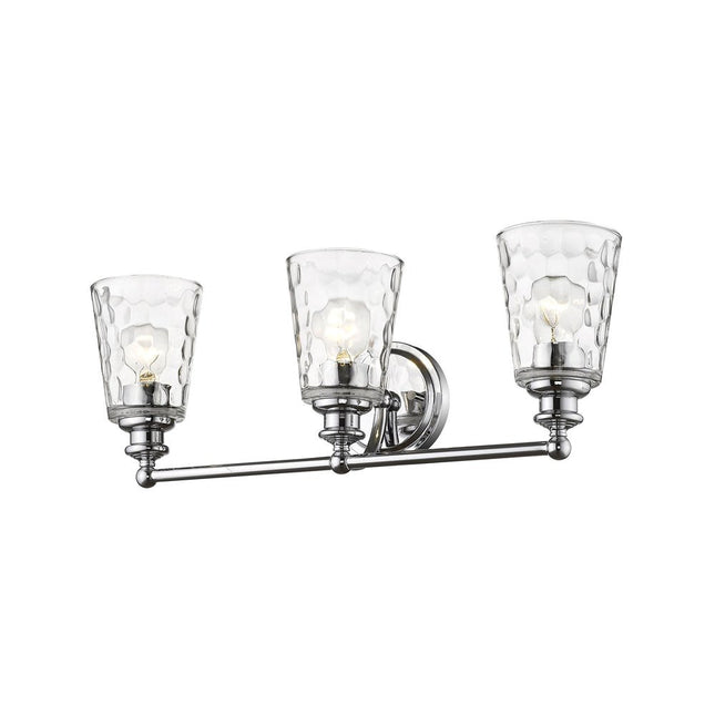 9" Silver And Clear Metal and Glass Vanity Flush Mounted Sconce HomeRoots
