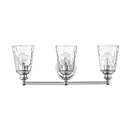9" Silver And Clear Metal and Glass Vanity Flush Mounted Sconce HomeRoots