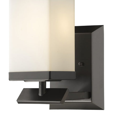 5" Black And White Metal Flush Mounted Sconce
