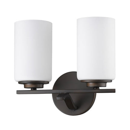 11" Black And White Metal Flush Mounted Sconce