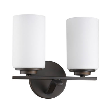 11" Black And White Metal Flush Mounted Sconce