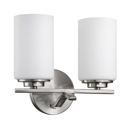 11" Silver And White Metal Flush Mounted Sconce