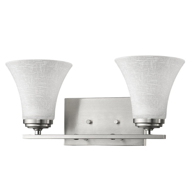8" Silver And White Metal and Glass Vanity Flush Mounted Sconce HomeRoots