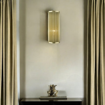 Basetti 1-Light Gold Sconce HomeRoots