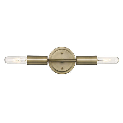 5" Gold Metal Vanity Flush Mounted Sconce HomeRoots