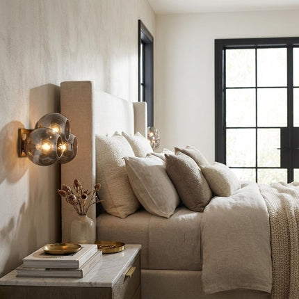 Lunette 4-Light Aged Brass Sconce HomeRoots
