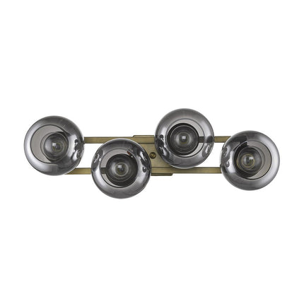 Lunette 4-Light Aged Brass Sconce HomeRoots