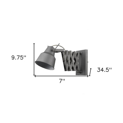 Plexus 1-Light Gray Sconce HomeRoots