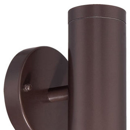 Bronze LED Two Light Can Shape Wall Sconce HomeRoots