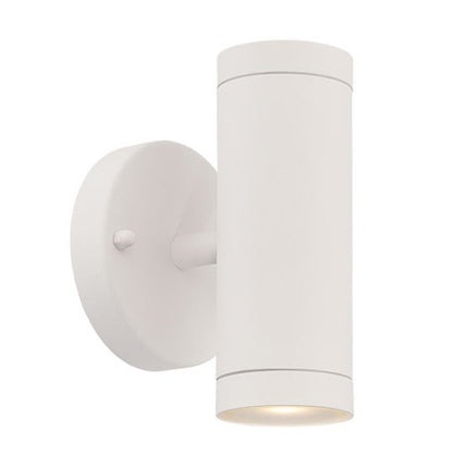 White LED Two Light Can Shape Wall Sconce HomeRoots