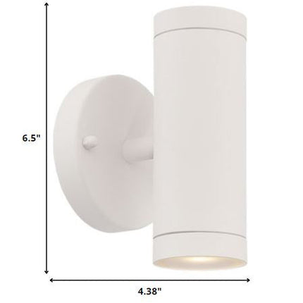 White LED Two Light Can Shape Wall Sconce HomeRoots