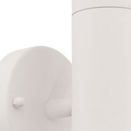 White LED Two Light Can Shape Wall Sconce HomeRoots