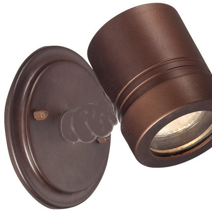 Antique Bronze Cylinder Wall Spotlight HomeRoots