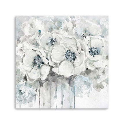 Winter Blues Flower Unframed Print Wall Art HomeRoots