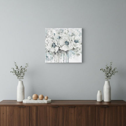 Winter Blues Flower Unframed Print Wall Art HomeRoots